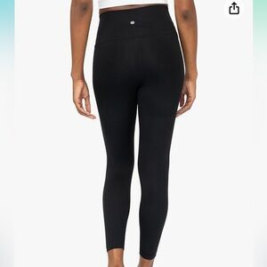 Yogalicious luxe black full length high rise legging